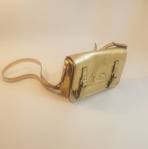 Kate Spade Flicker Scout Handbag Gold EUC
